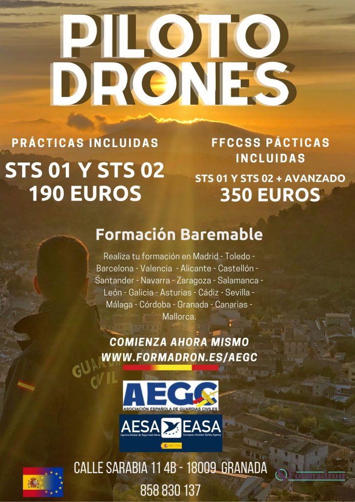 Curso Oficial Piloto Drones Guardia Civil AEGC - Formadron