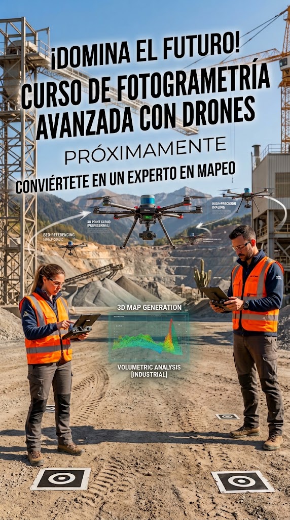 Curso de fotogrametría avanzada con drones - próximamente